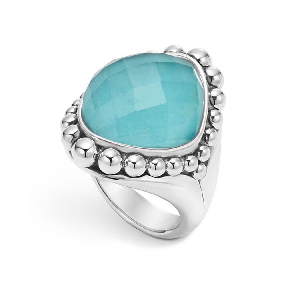 Lagos Turquoise Doublet Ring